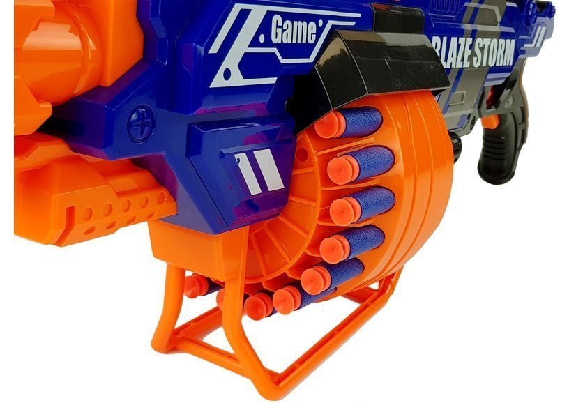 Didelis putplasčio šautuvas su 40 šovinių dėtuvė