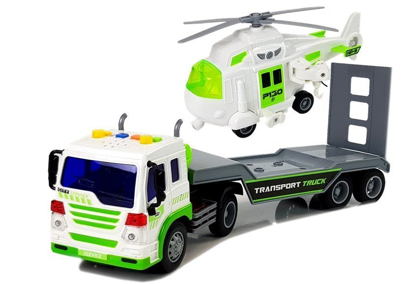 Gaisrinės automobilis su traukimu (pull-back), kopėčiomis, garsais, raudonas 1:20