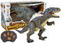 Nuotoliniu būdu valdomas dinozauras Tyrannosaurus, pilkas, šviečiantis