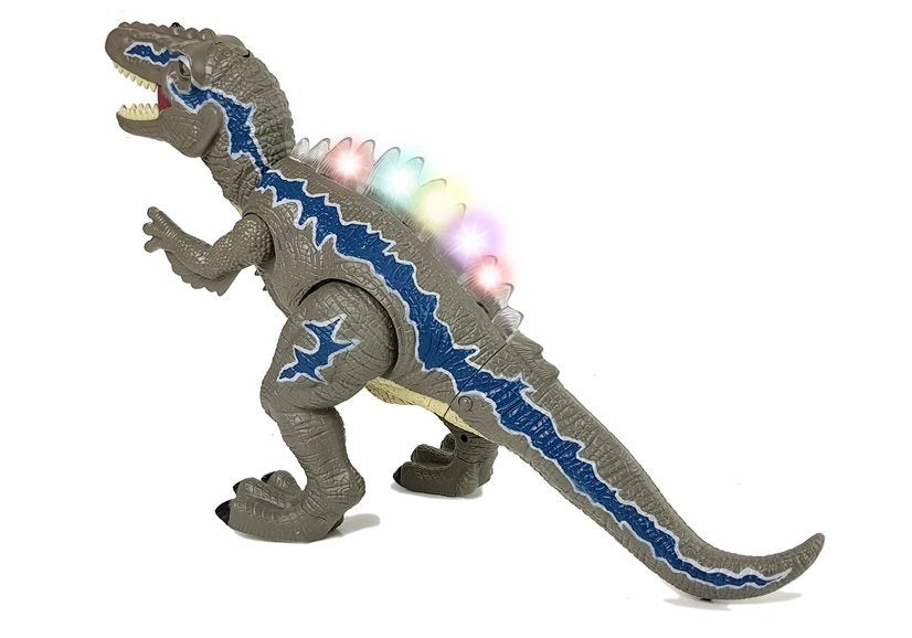 Nuotoliniu būdu valdomas dinozauras Tyrannosaurus, pilkas, šviečiantis