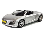 Žaislinis automobilis kabrioletas, sidabrinis, 1:18