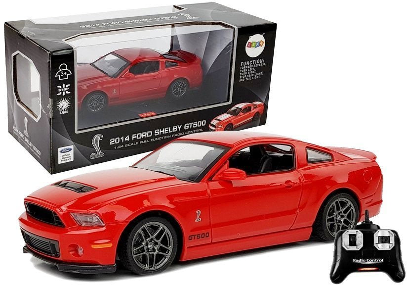 Nuotoliniu būdu valdomas automobilis Ford Shelby, raudonas, 2.4G