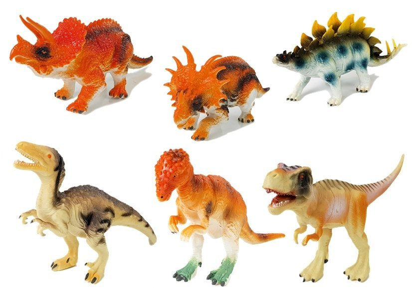 Dinozaurų figūrėlių rinkinys, 10 cm, 6 vnt.