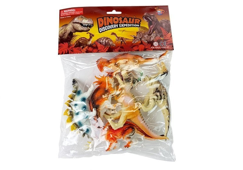 Dinozaurų figūrėlių rinkinys, 10 cm, 6 vnt.