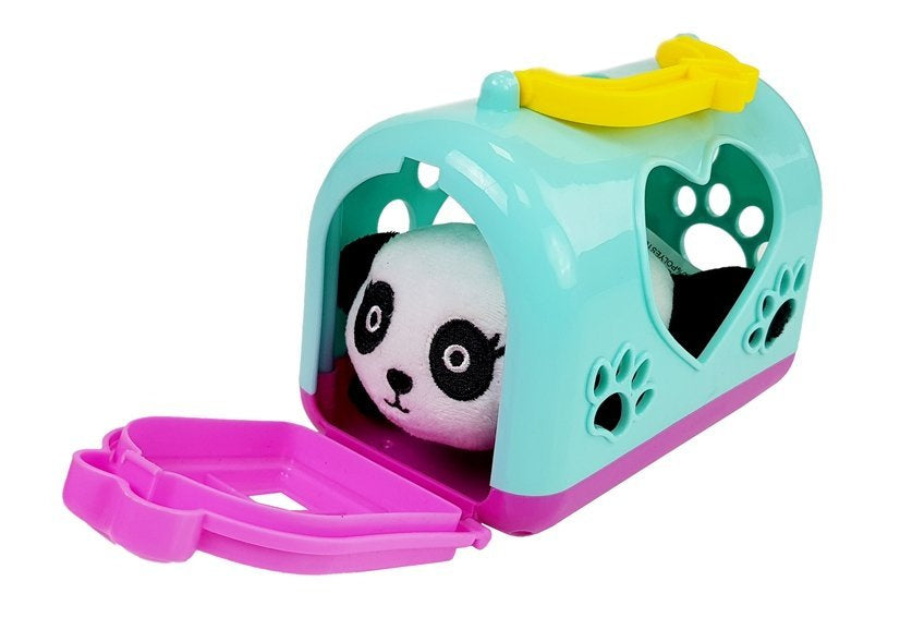 Maža panda su transportavimo dėže (pliušinis žaislas)