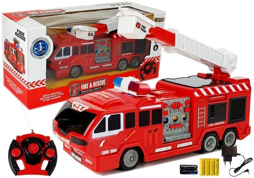 Nuotoliniu būdu valdomas gaisrinės automobilis R/C 28 cm