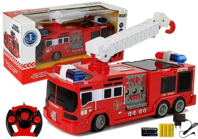 Nuotoliniu būdu valdomas gaisrinės automobilis R/C 28 cm
