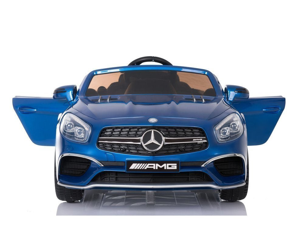 Mercedes SL65 mėlynas dažytas – elektrinis vaikiškas automobilis