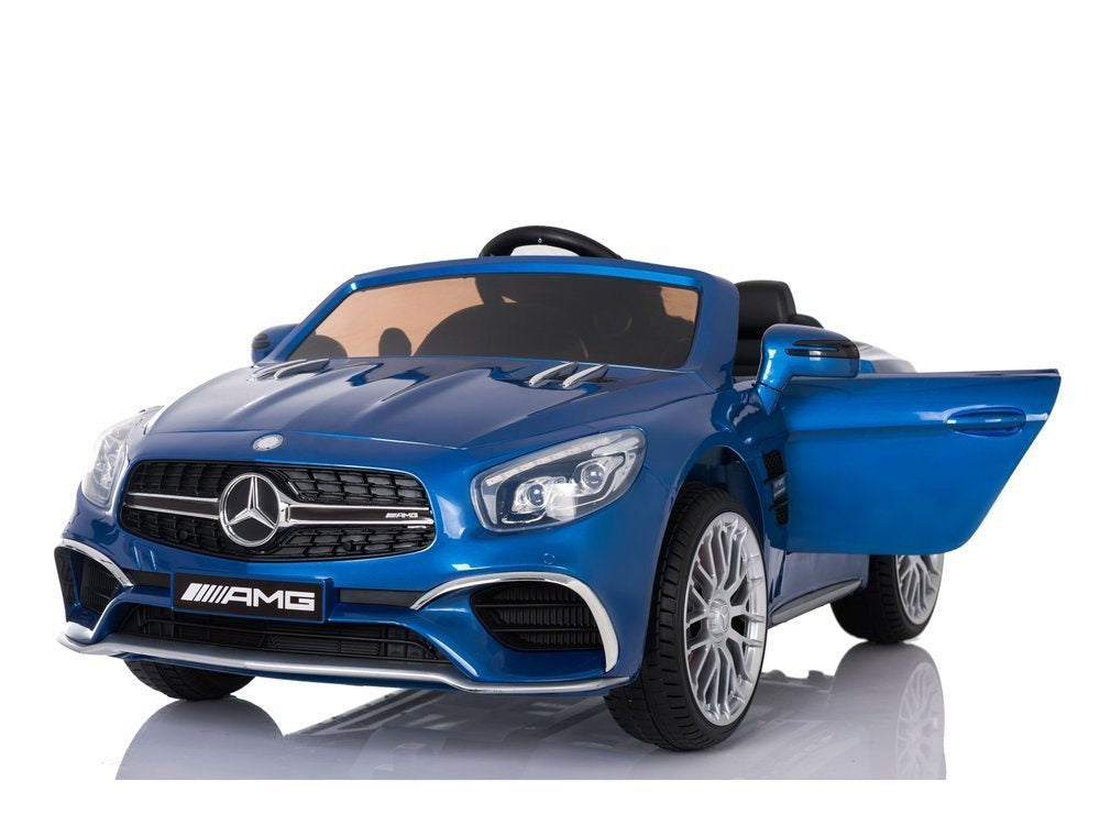 Mercedes SL65 mėlynas dažytas – elektrinis vaikiškas automobilis