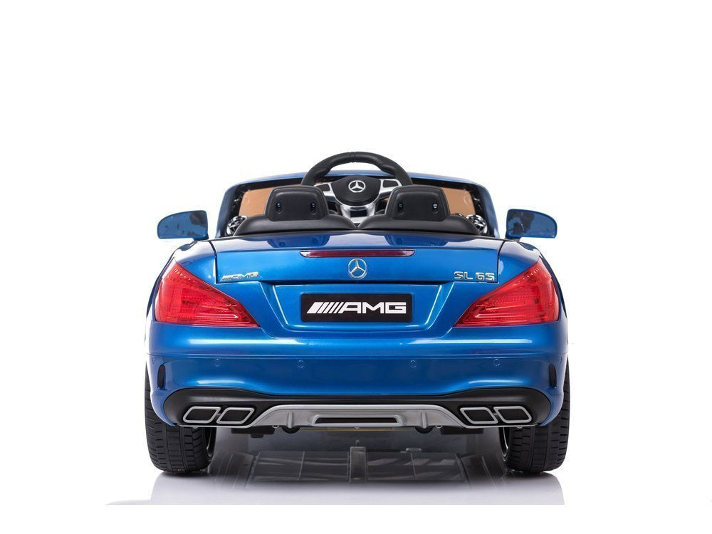 Mercedes SL65 mėlynas dažytas – elektrinis vaikiškas automobilis