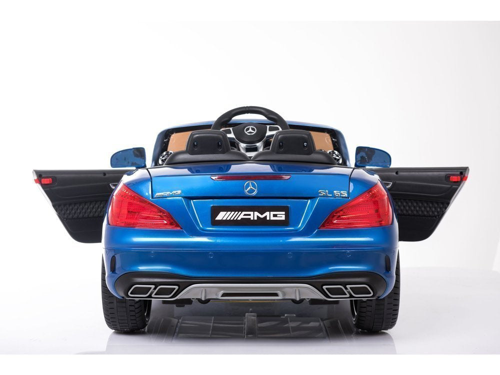 Mercedes SL65 mėlynas dažytas – elektrinis vaikiškas automobilis