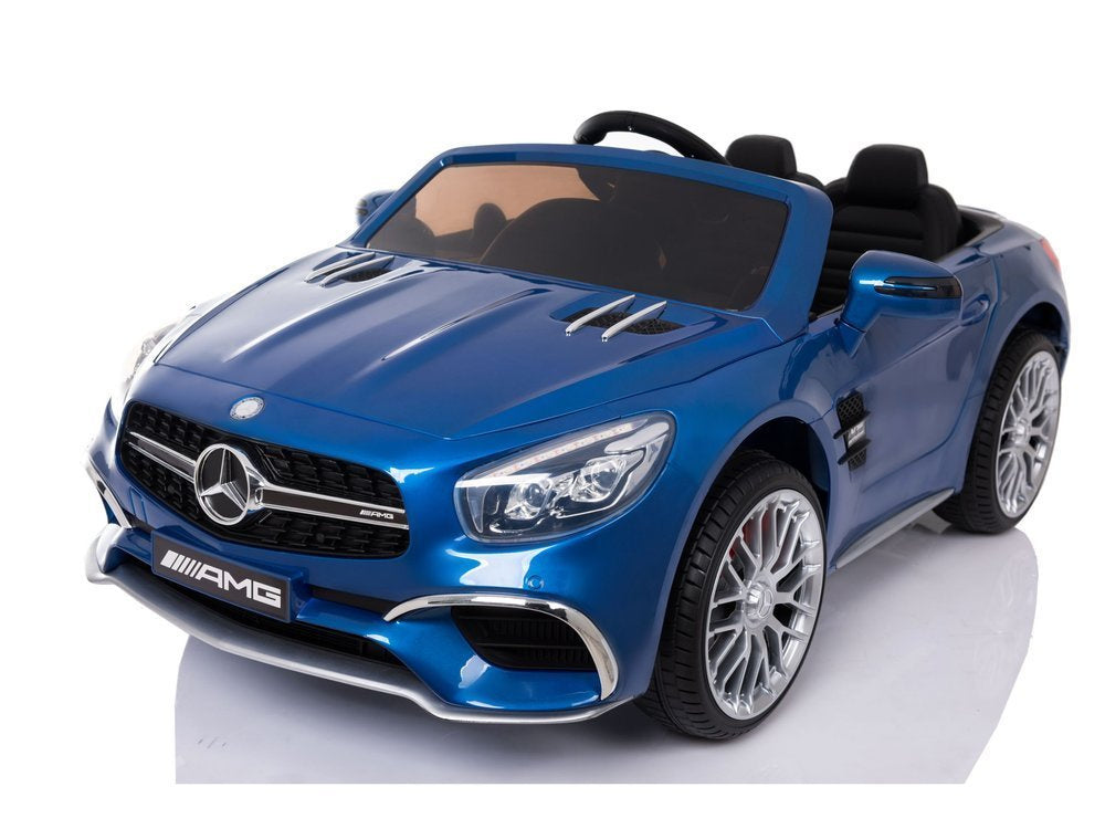 Mercedes SL65 mėlynas dažytas – elektrinis vaikiškas automobilis
