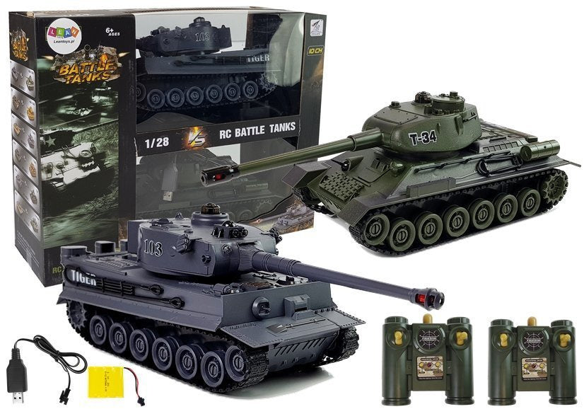 Nuotoliniu būdu valdomų tankų rinkinys 2 vnt. R/C