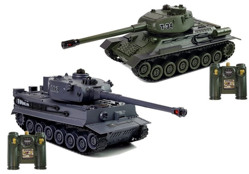Nuotoliniu būdu valdomų tankų rinkinys 2 vnt. R/C
