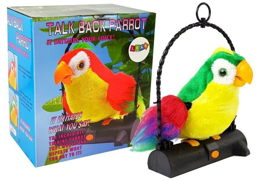 Kalbanti papūga, kartojanti žodžius (žalia)