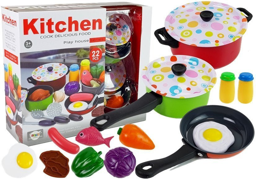 Virtuvės indų rinkinys „Cook“ 22 dalių