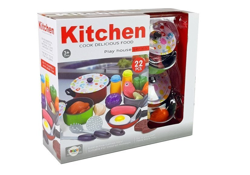 Virtuvės indų rinkinys „Cook“ 22 dalių