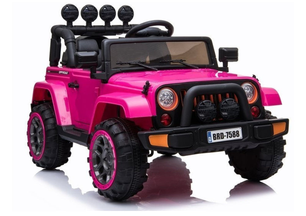 BRD-7588 rožinis – elektrinis vaikiškas automobilis
