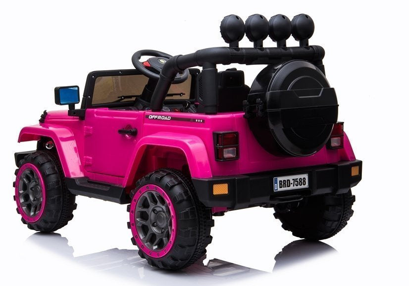BRD-7588 rožinis – elektrinis vaikiškas automobilis
