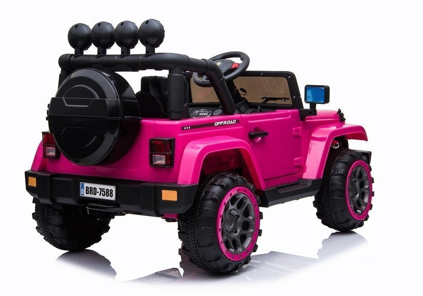 BRD-7588 rožinis – elektrinis vaikiškas automobilis