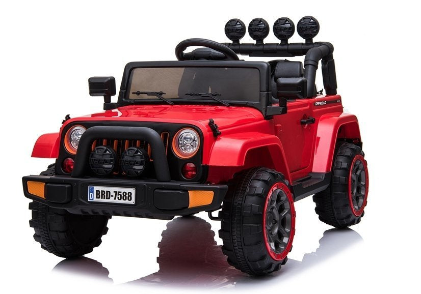 BRD-7588 raudonas – elektrinis vaikiškas automobilis
