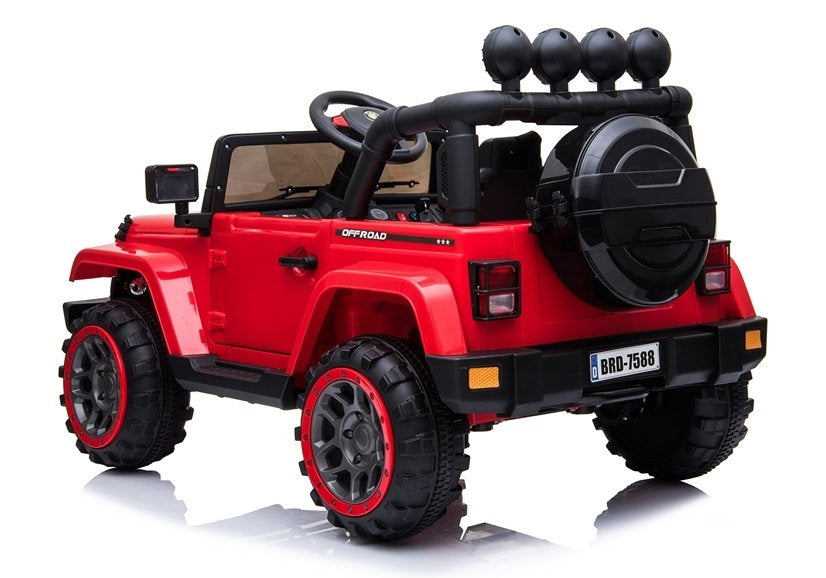 BRD-7588 raudonas – elektrinis vaikiškas automobilis
