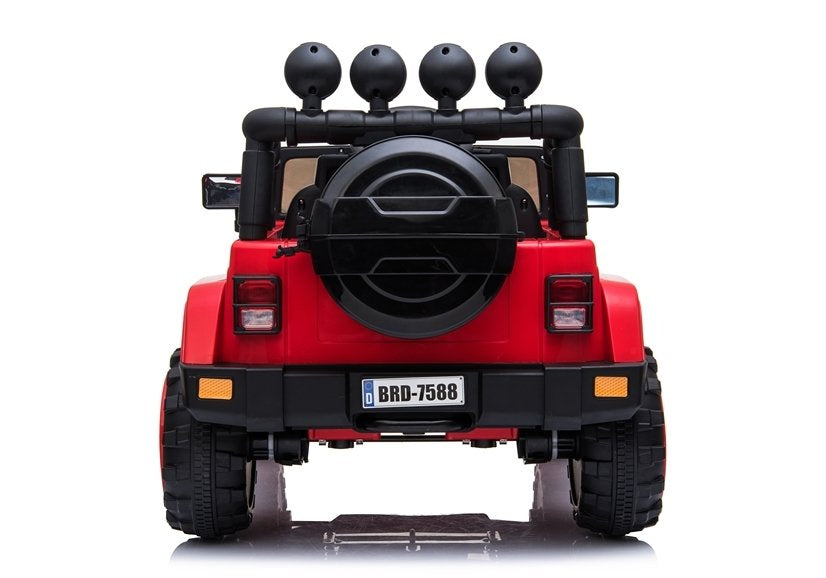 BRD-7588 raudonas – elektrinis vaikiškas automobilis