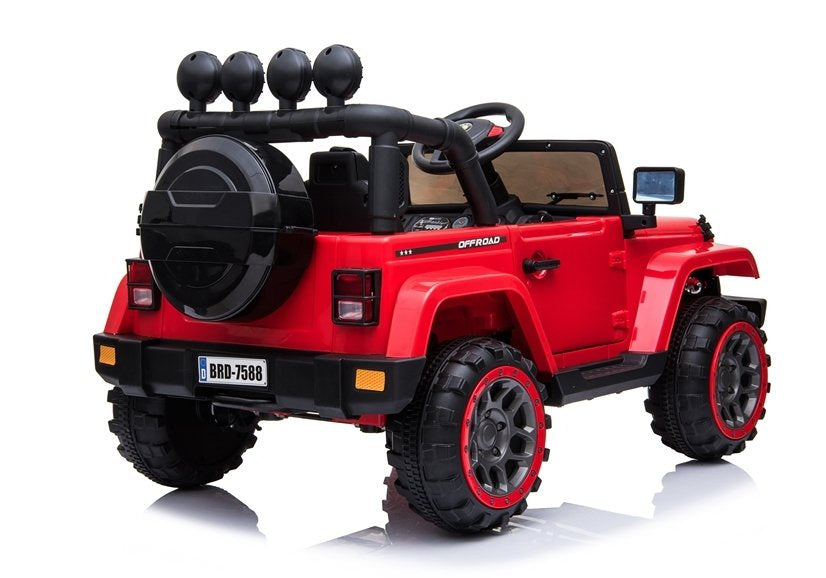 BRD-7588 raudonas – elektrinis vaikiškas automobilis