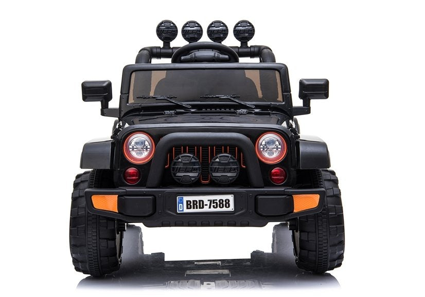 BRD-7588 juodas – elektrinis vaikiškas automobilis