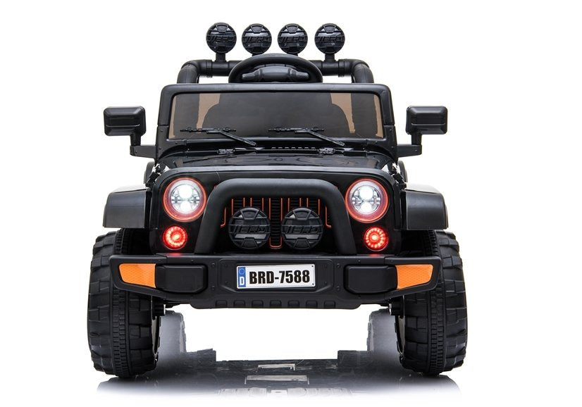 BRD-7588 juodas – elektrinis vaikiškas automobilis
