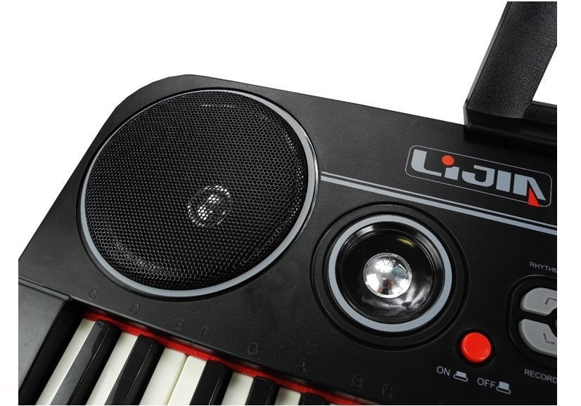 Klaviatūra 328-06 su adapteriu, mikrofonu ir muzikos stovu