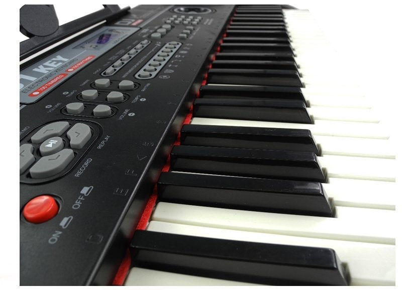 Klaviatūra 328-06 su adapteriu, mikrofonu ir muzikos stovu