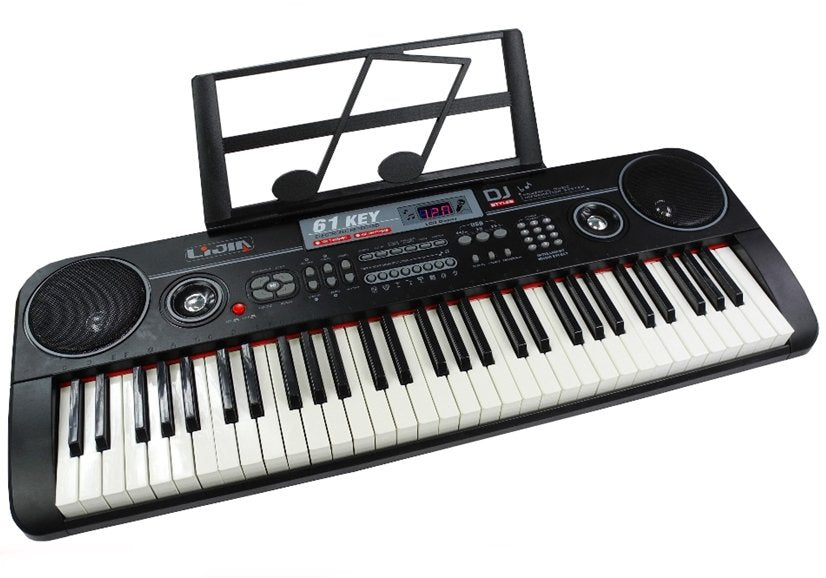Klaviatūra 328-06 su adapteriu, mikrofonu ir muzikos stovu