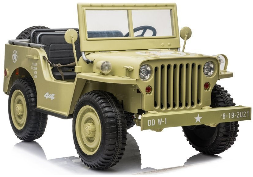 Elektrinis vaikiškas automobilis JH101 chaki spalvos