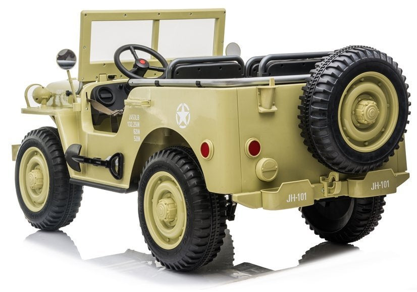 Elektrinis vaikiškas automobilis JH101 chaki spalvos