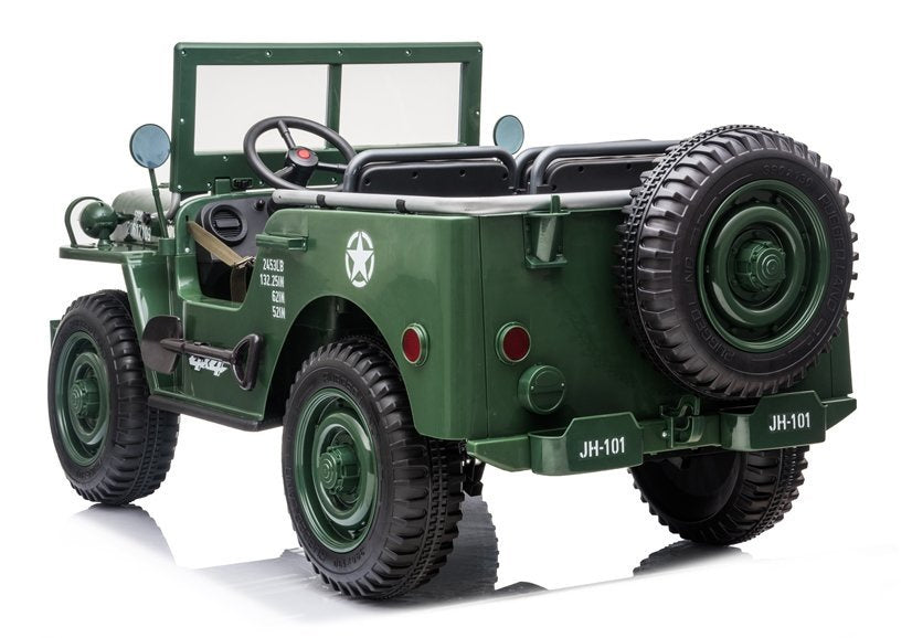 Elektrinis vaikiškas automobilis JH101 kamufliažinis