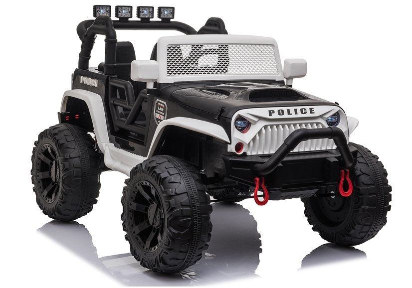Elektrinis vaikiškas automobilis JC666 Police juodas