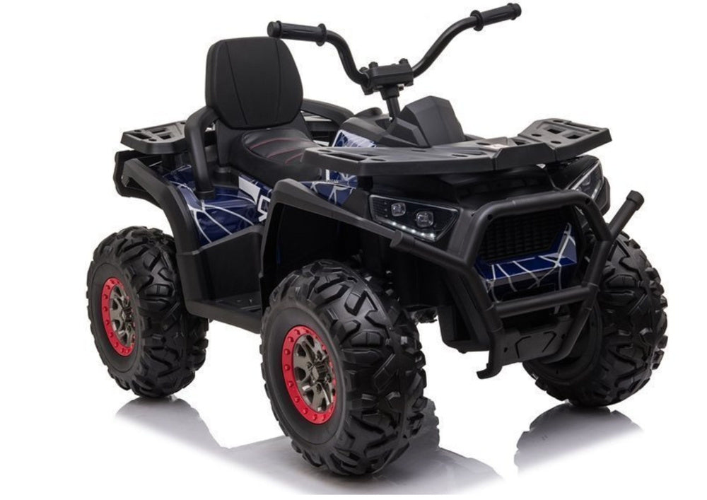 Elektrinis keturratis XMX607 mėlynas su „Spider“ grafika