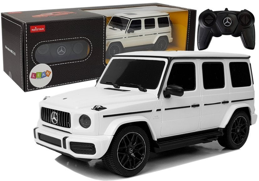 Mercedes AMG G63 nuotoliniu būdu valdomas automobilis RC baltas 1:24
