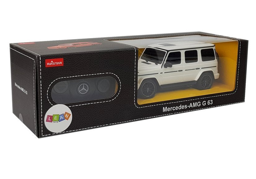 Mercedes AMG G63 nuotoliniu būdu valdomas automobilis RC baltas 1:24