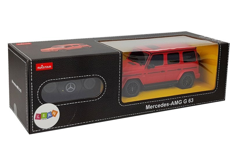 Mercedes AMG G63 nuotoliniu būdu valdomas automobilis RC raudonas 1:24
