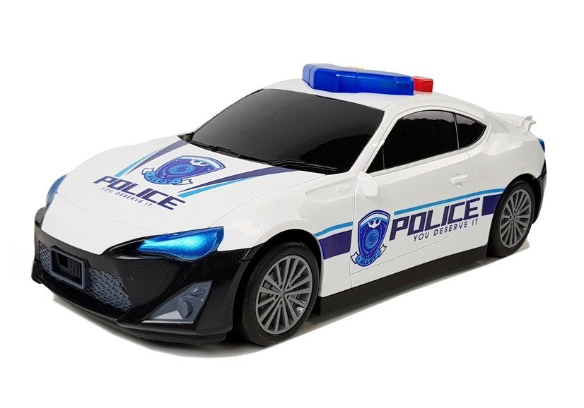 Policijos garažas–dėžė 2in1 su mažomis mašinėlėmis, policininku, šviesomis ir garsais