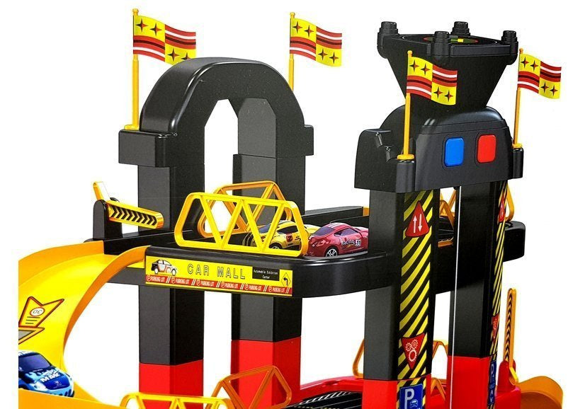 5 aukštų parkingas su bateriniu liftu, 10 automobilių, šviesos