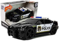 Policijos automobilis 1:20, frikcinė pavara, šviesos ir garsai (juodas)