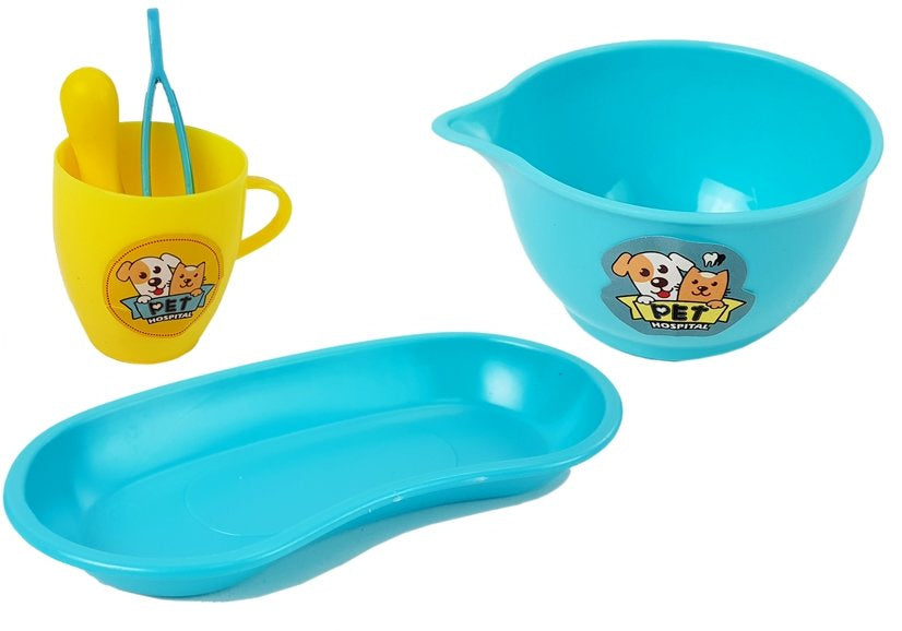 Mažojo gydytojo odontologo rinkinys su šepetėliu, dantų pasta ir šunimi