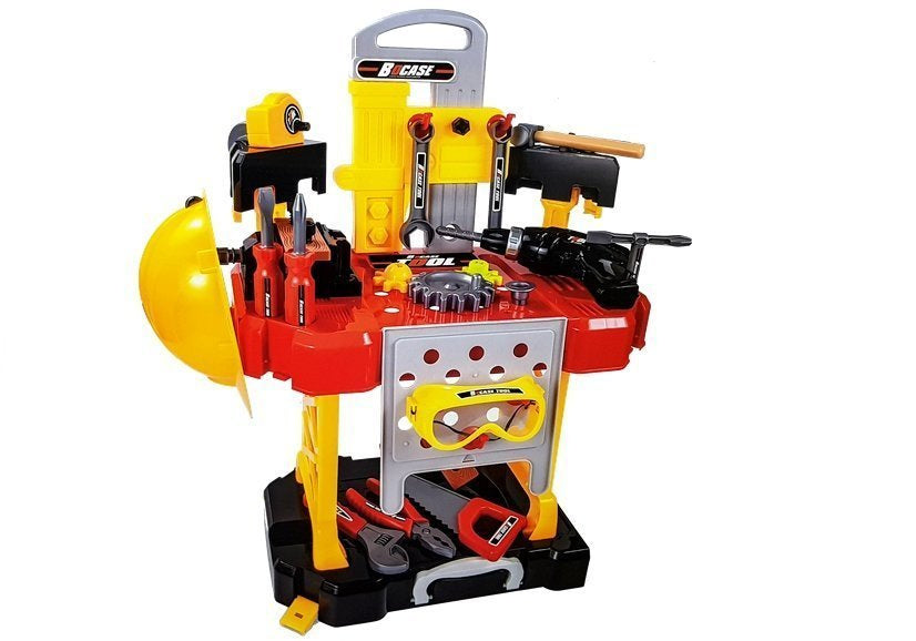 3in1 baterijų rinkinys lagaminas-dirbtuvės 85 elementai (56 cm)