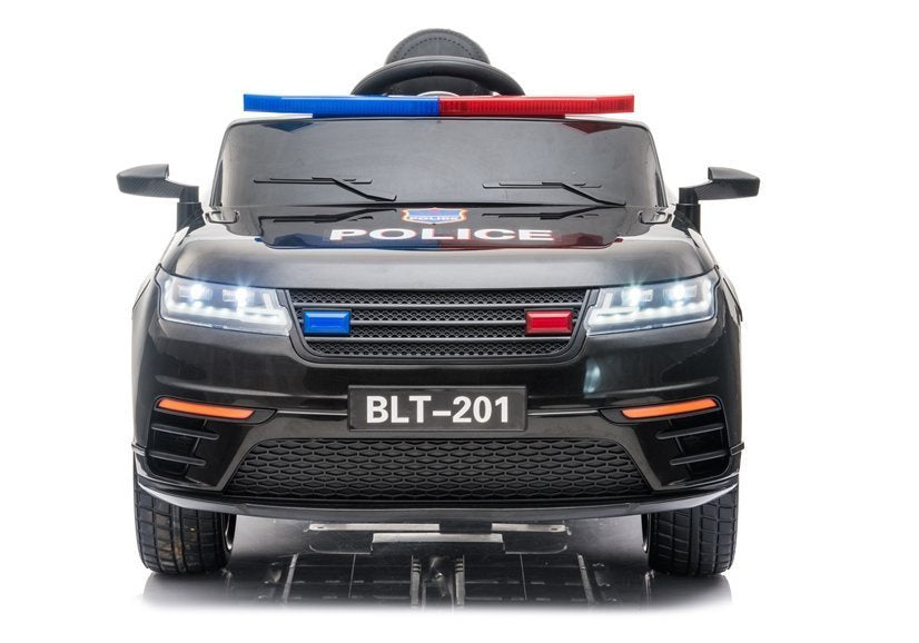 Elektrinis policijos automobilis BLT-201 juodas