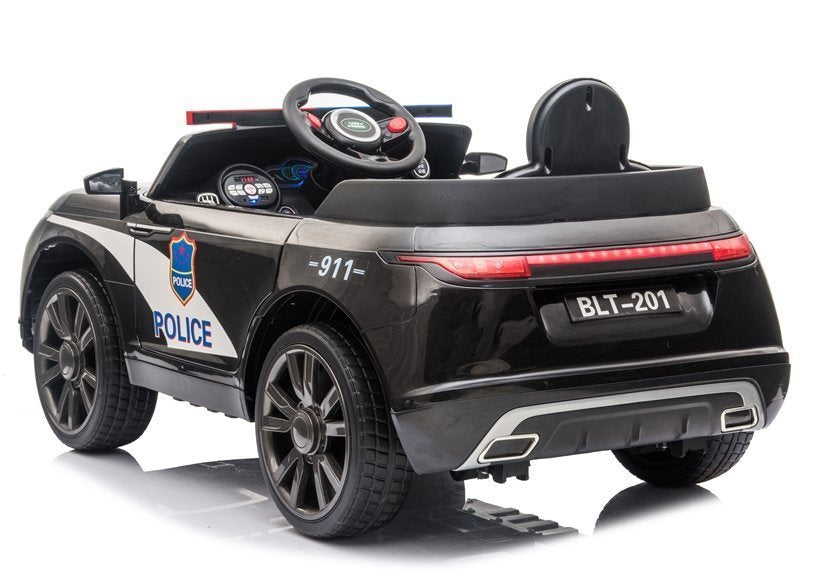 Elektrinis policijos automobilis BLT-201 juodas