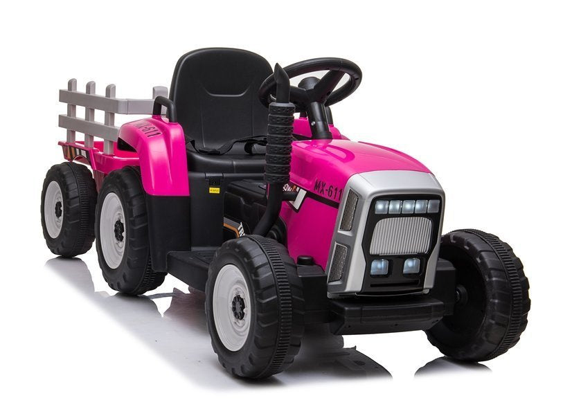 Elektrinis traktorius XMX611 rožinis