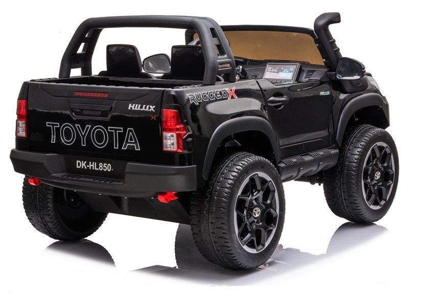 Elektrinis vaikiškas automobilis Toyota Hilux juodas